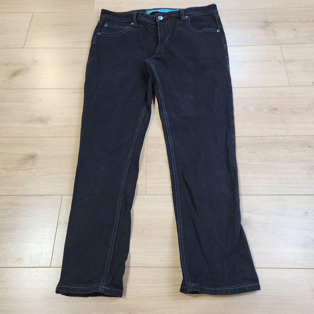 Rock & Roll Denim Revolver Slim Bootcut Jeans Mens 36x32 Black Stretch Denim